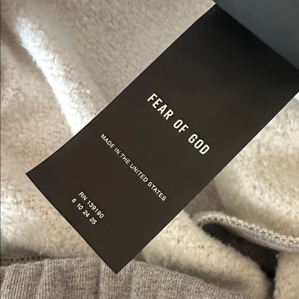 Fear of God Gray Sweatpants with Tan Drawstrings - Picture 7 of 10